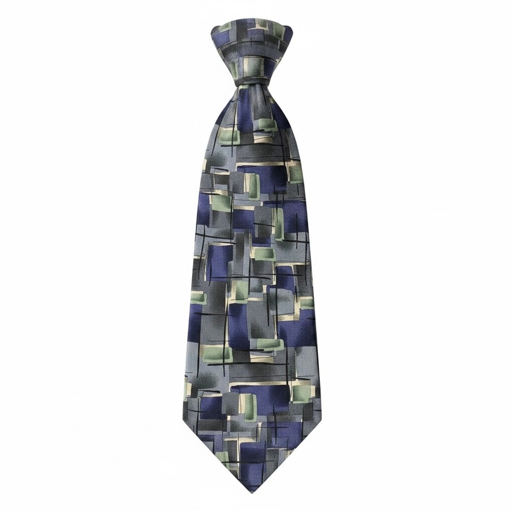 J. Garcia Silk Tie Surprise Package Limited Edition Collection 43 Abstract Blue